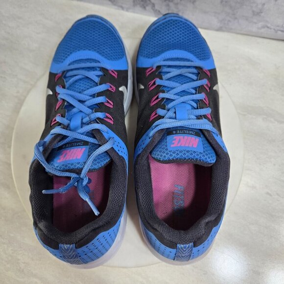 Nike Zoom Elite+ Sneakers Womens Size 11.5 Running Shoes Blue Black‎ Fitsol - Picture 8 of 15